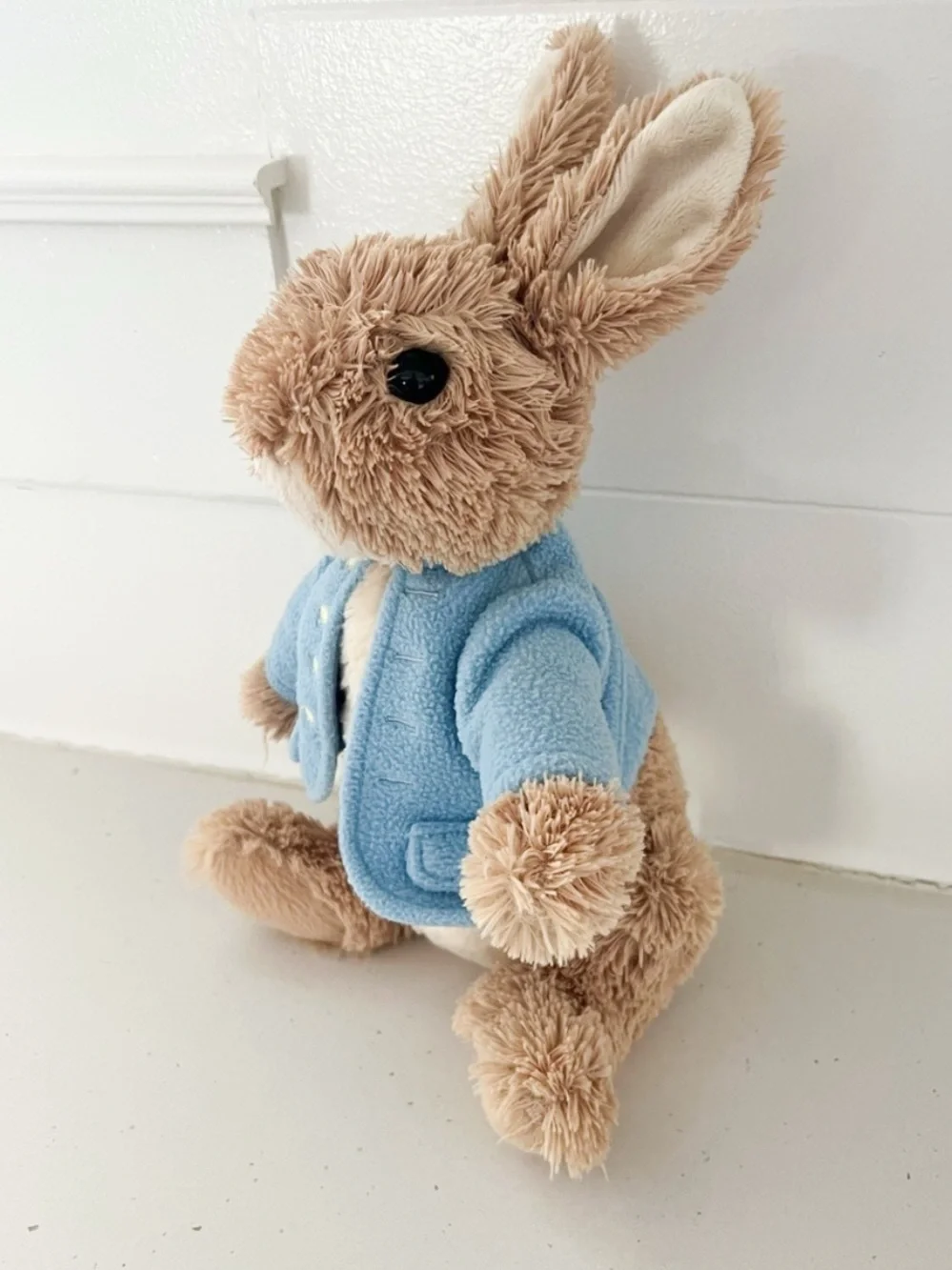 Peter Rabbit Plush in Blue Jacket Beatrix Potter Stuffed Bunny 12”